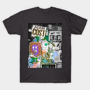 Sticker Art NYC Graffiti Street T-Shirt